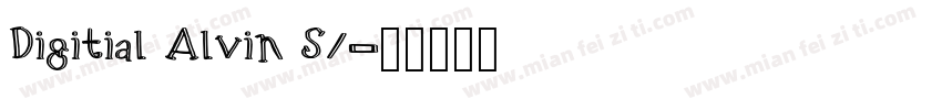 Digitial Alvin S1字体转换